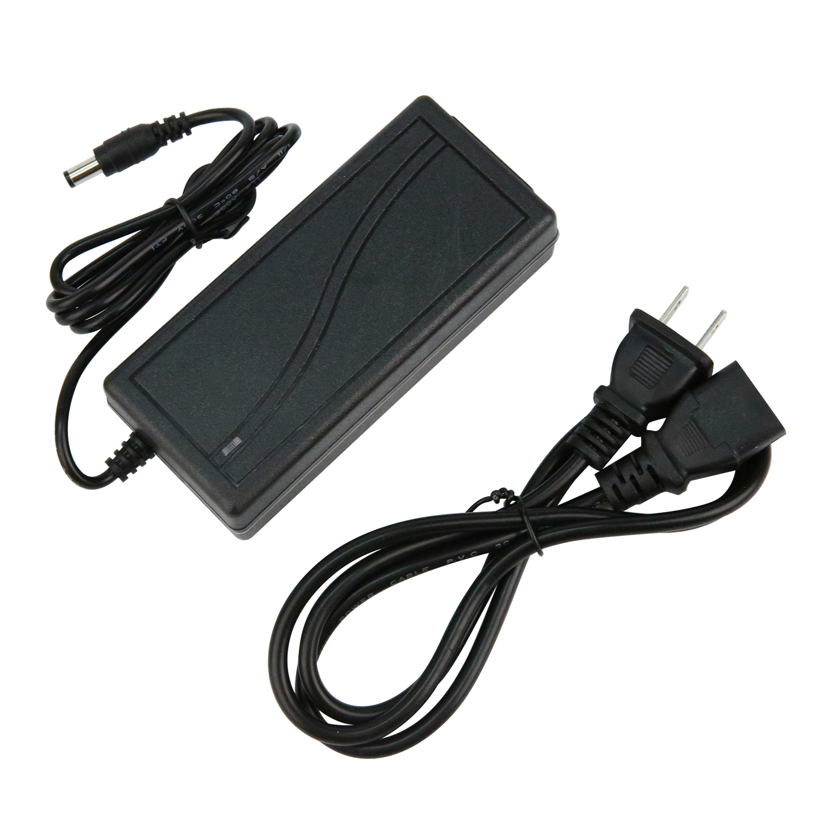 Адаптер питания для светодиодной ленты 12В 5А с 2-контактным кабелем длиной 1.2М под американскую розетку